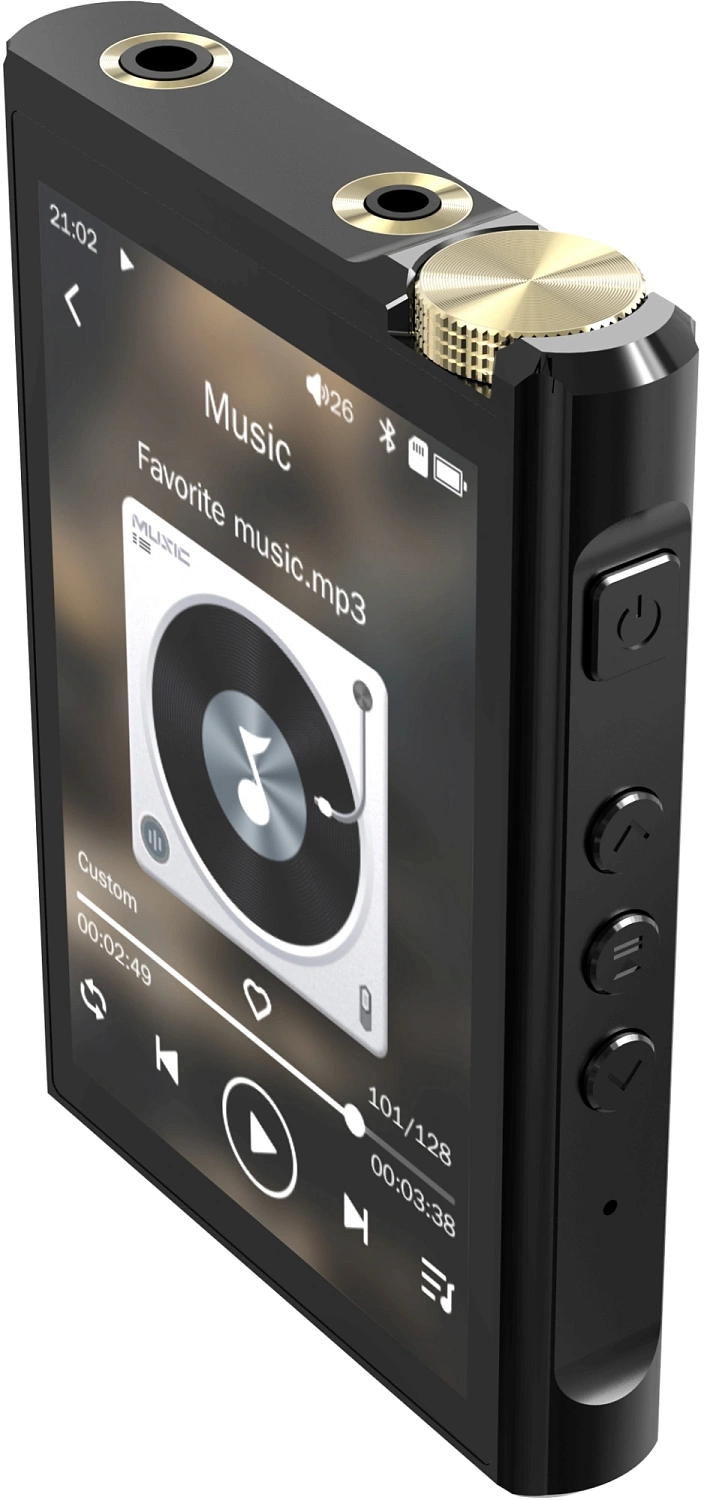 Плеер Hi-Fi Flash Digma Pro XT7 черный/золотистый/3.5"/FM/microSD/microSDHC Плеер Hi-Fi Flash Digma Pro XT7 черный/золотистый/3.5"/FM/microSD/microSDHC