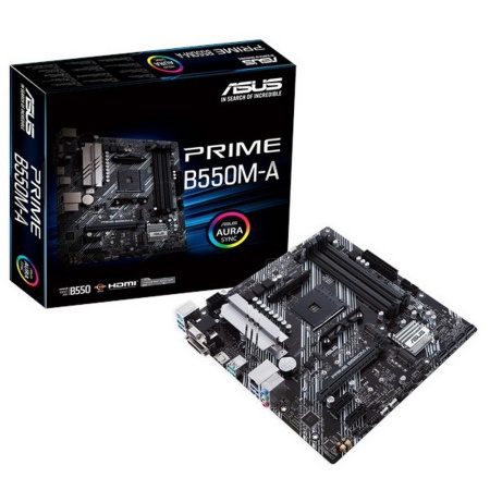 PRIME B550M-A AM4 microATX 4xDDR4 PCIEx16 2xPCIEx1 2xM.2 VGA DVI HDMI GLAN RTL {10}