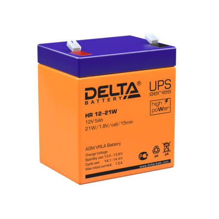 Батарея для ИБП Delta HR 12-21 W 12В 5Ач