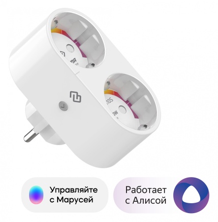 Умная розетка Digma DiPlug 110S EU Wi-Fi белый (DPL110S)