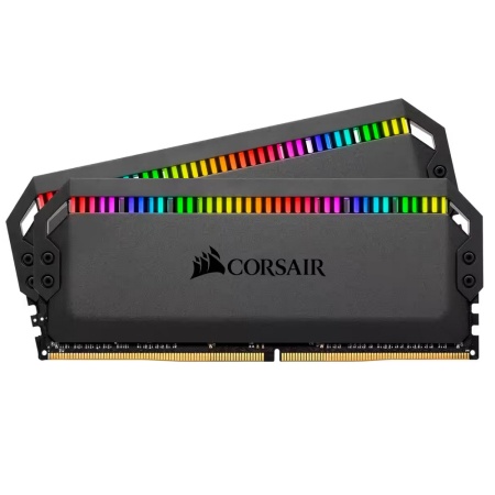 Corsair DOMINATOR PLATINUM RGB DDR4 DIMM CMT16GX4M2C3600C18 (Kit of 2x8GB) Unbuffered, 18-19-19-39, XMP 2.0, Black Heatspreader, 1.35V (607311)