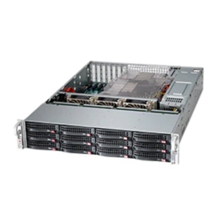 SuperMicro CSE-826BA-R920LPB 2U, LP, E-ATX, 920 Вт, 12x 3.5-inch SAS3/SATA3 HDD/SSD, черный