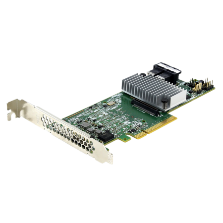 RAID-контроллер Broadcom 9361-8i(2G) SGL (LSI00462 / 05-25420-17004 / 03-25420-08D) PCIe 3.0 x8 LP, SAS/SATA 12G, RAID 0,1,5,6,10,50,60, 8port (2*int SFF8643), Cache 2GB, 3108ROC, RTL (R8i) {5}, (003563)