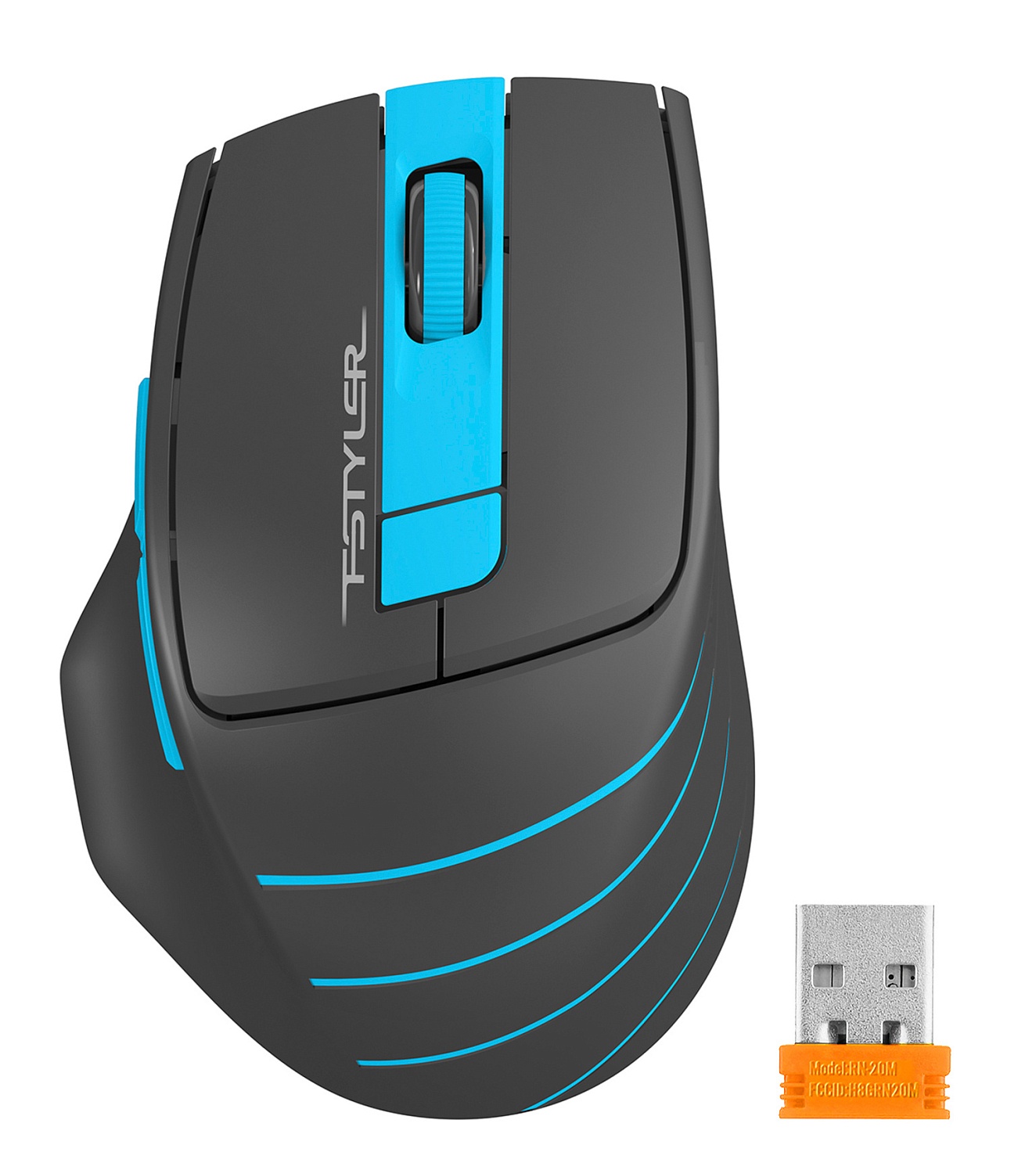 Мышь A4Tech Fstyler FG30 серый/синий оптическая (2000dpi) беспроводная USB (6but) Мышь A4Tech Fstyler FG30 серый/синий оптическая (2000dpi) беспроводная USB (6but)