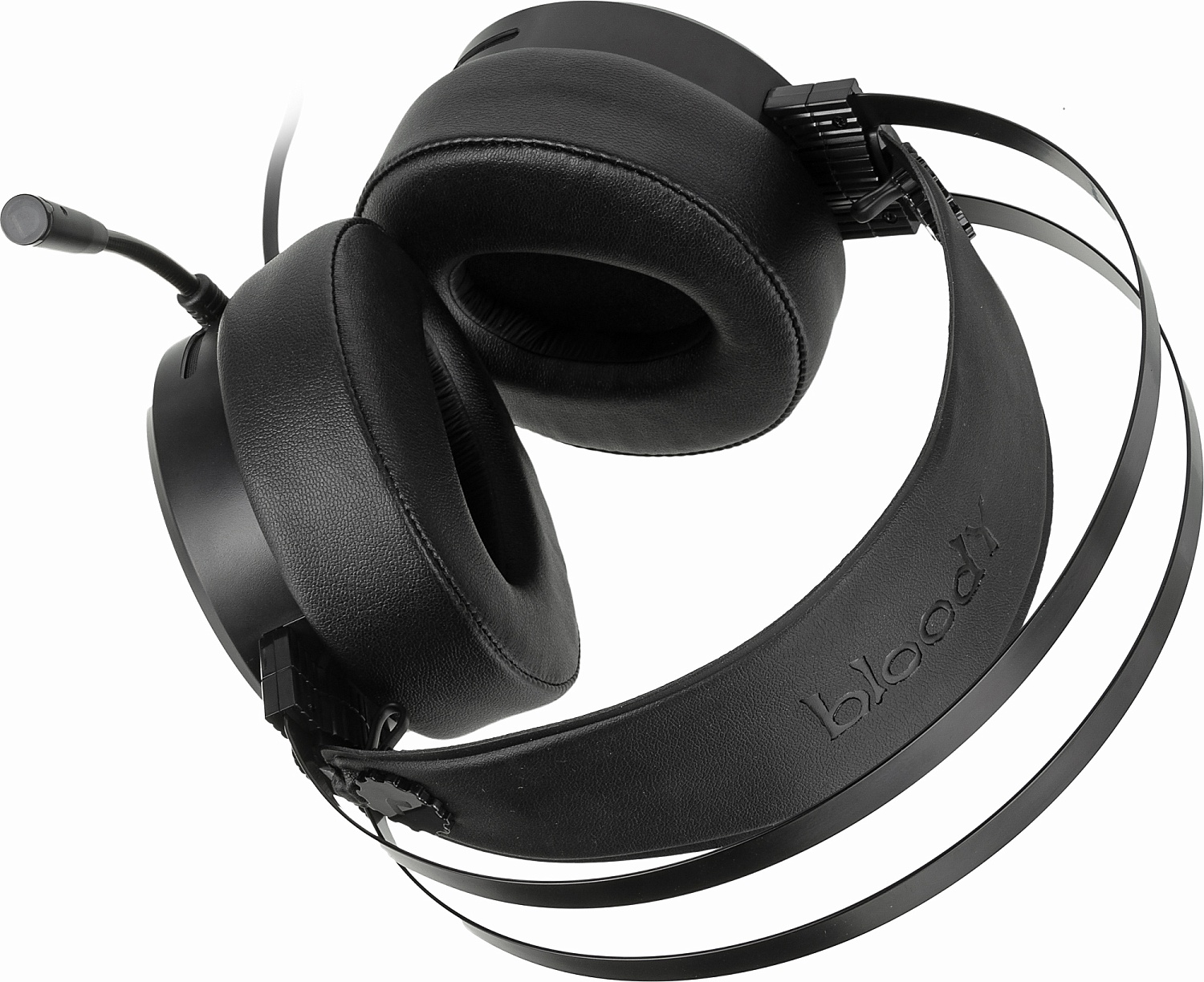 Наушники с микрофоном A4Tech Bloody G650S черный/бронзовый 2м мониторные USB оголовье (G650S)