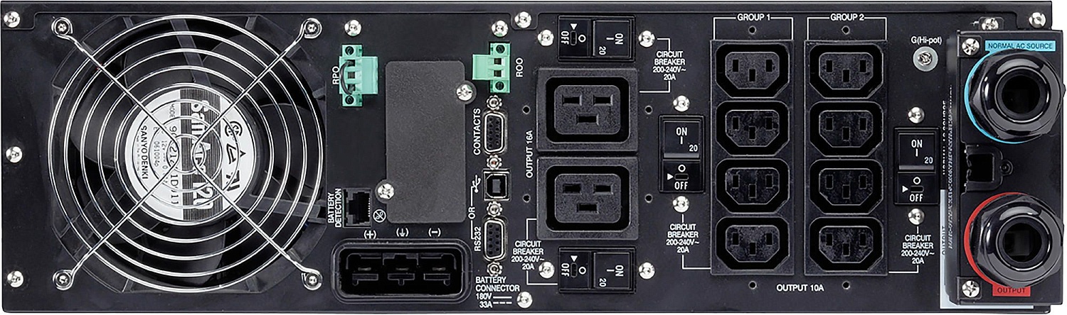 Источник бесперебойного питания Eaton 9SX 6000i RT3U 5400Вт 6000ВА черный