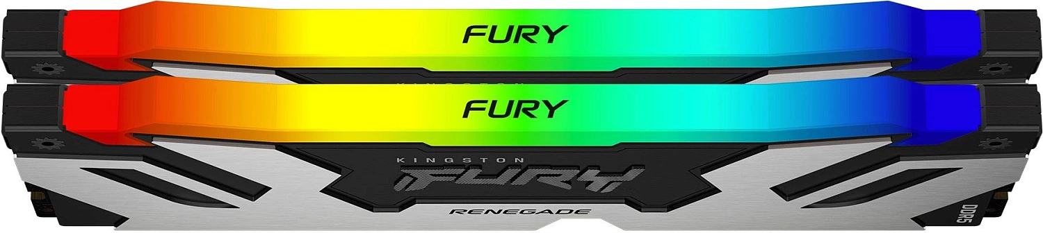 Модуль памяти Kingston 32GB DDR5 7200 FURY Renegade Silver RGB Non-ECC Unbuffered DIMM (Kit 2*16gb) 1RX8 38-44-44 1.45V 288-pin 16Gbit