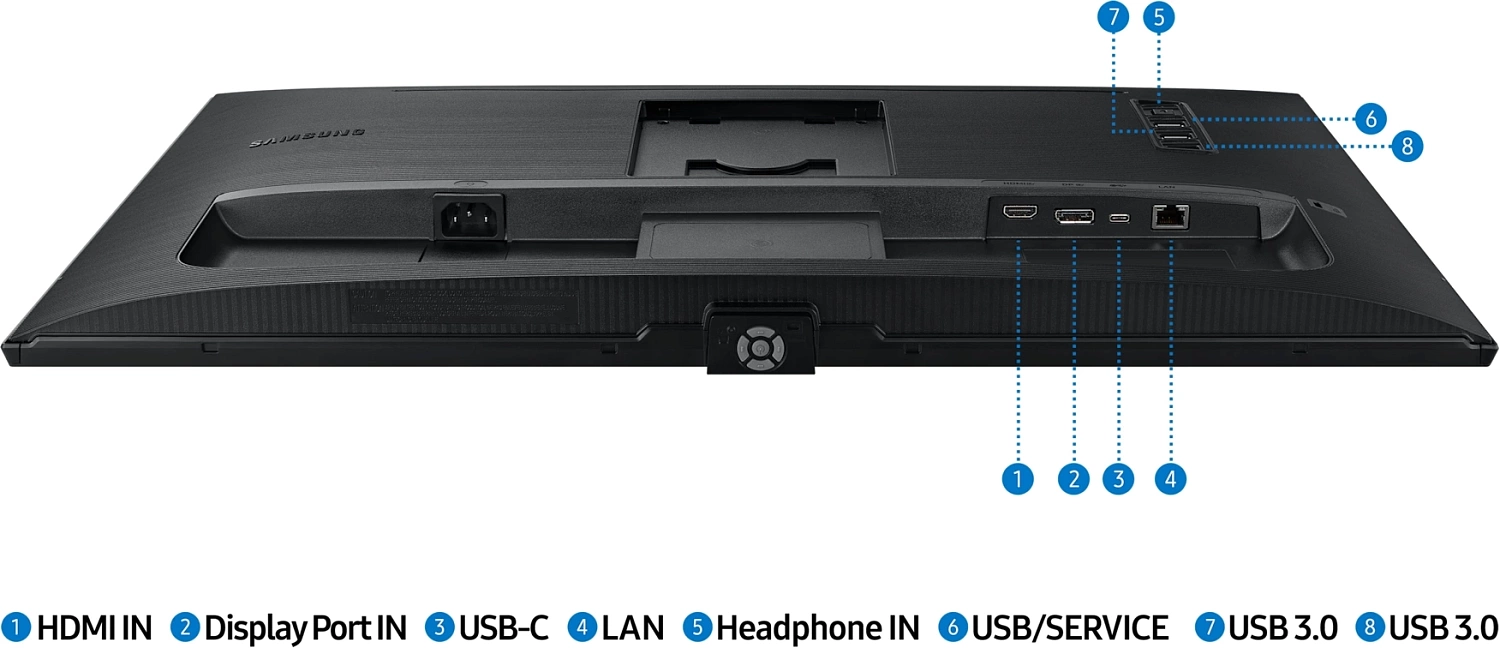 Монитор Samsung 27" ViewFinity S27B800PXI черный IPS LED 16:9 HDMI полуматовая HAS Piv 350cd 178гр/178гр 3840x2160 60Hz DP 4K USB 6.7кг