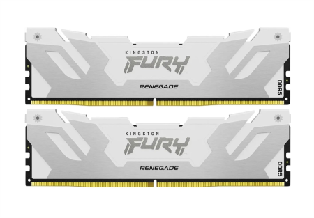 Оперативная память Kingston 32GB 8000MT/s DDR5 CL38 DIMM (Kit of 2) FURY Renegade White XMP