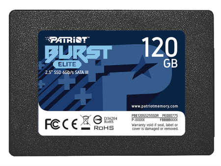 Накопитель SSD Patriot SATA III 120Gb PBE120GS25SSDR Burst Elite 2.5"