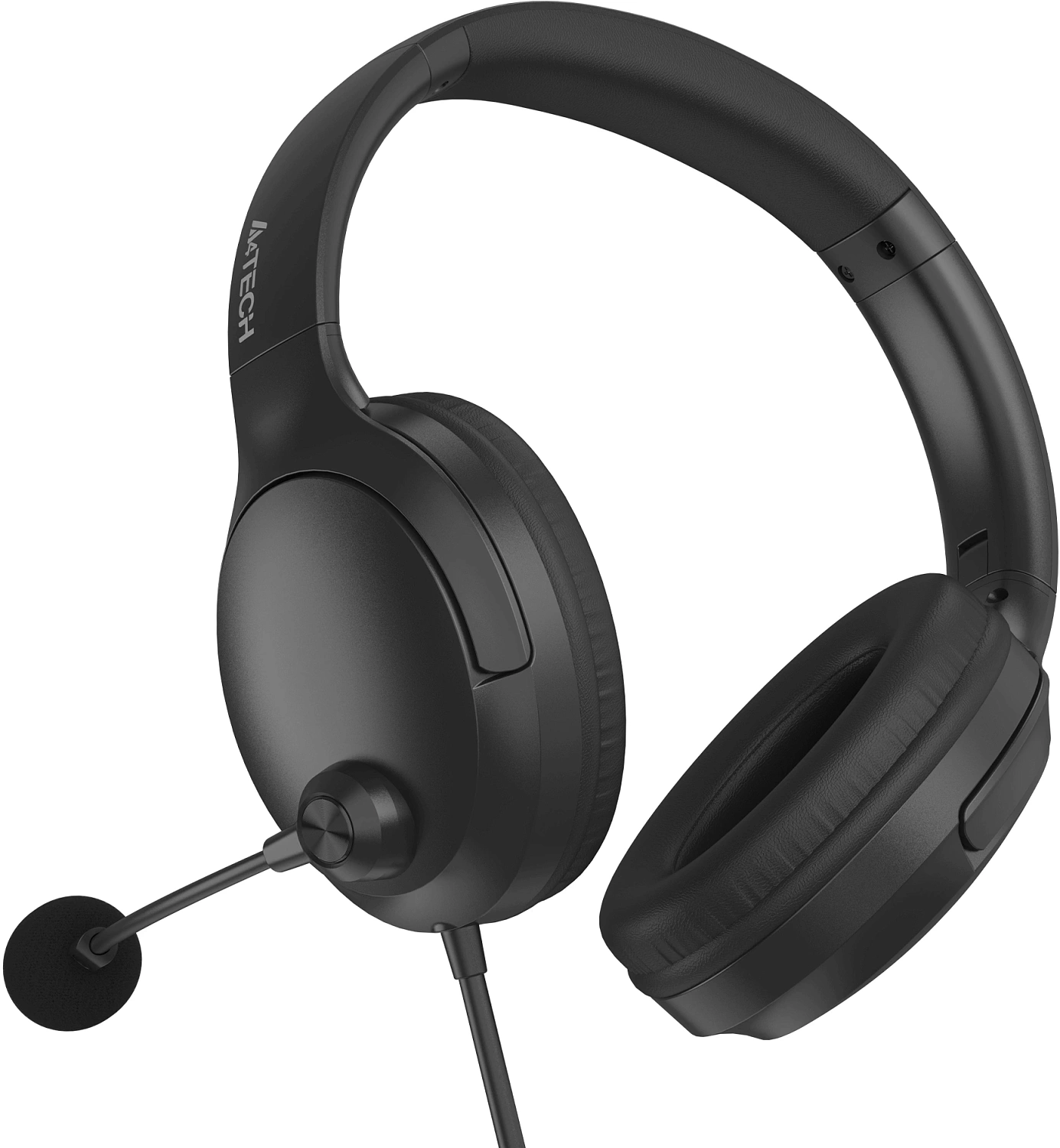 Наушники с микрофоном A4Tech Fstyler FH280U черный 2м мониторные USB оголовье (FH280U)