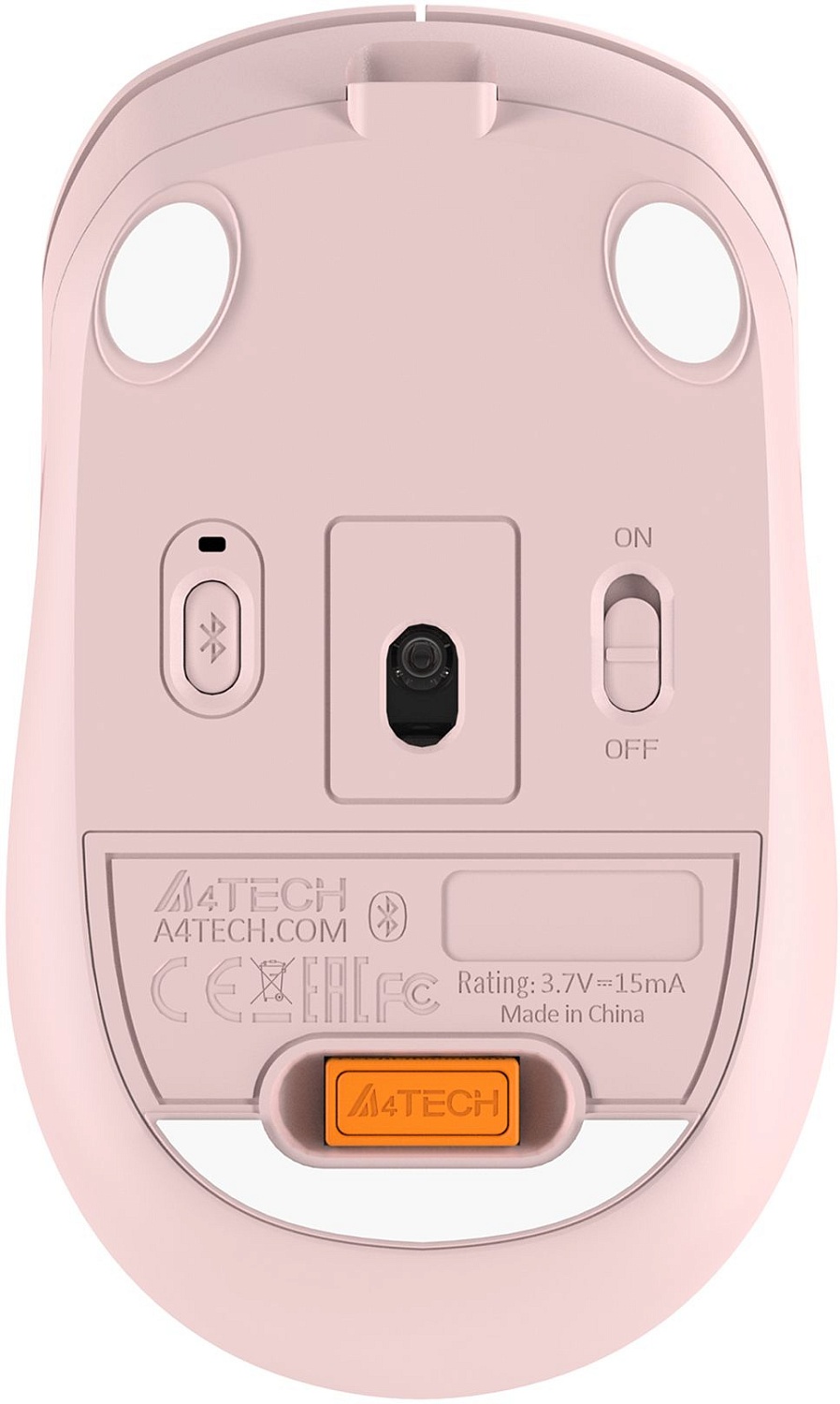 Мышь A4Tech Fstyler FB10CS розовый оптическая (2000dpi) silent беспроводная BT/Radio USB (4but)