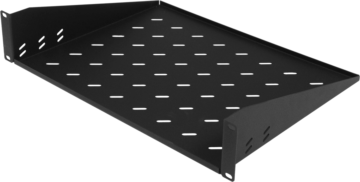 Полка стационарная ITK RS05-350P-R 2U нагр.:30кг. 19" 350мм черный (упак.:1шт)