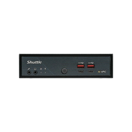 Мини ПК Shuttle NT10H, Intel Ultra5 125H, 2 x DDR5 SODIMM, no SSD, 120w PSU, VESA