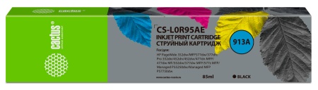 Картридж струйный Cactus CS-L0R95AE 913A черный (85мл) для HP PW 352dw/377dw/Pro 477dw/452dw