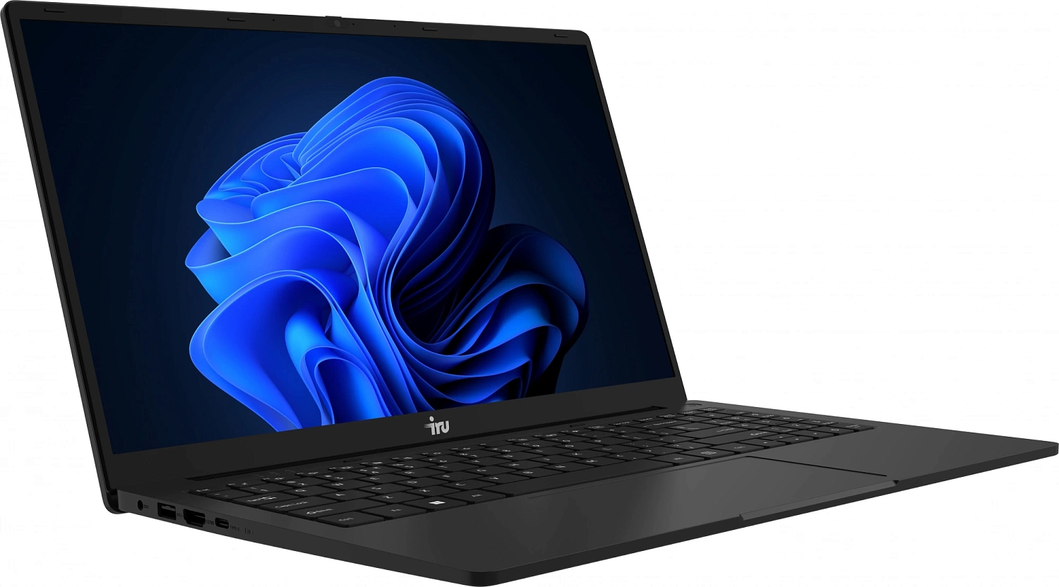 Ноутбук IRU Strato 15ALI Core i3 1215U 16Gb SSD512Gb Intel Iris Xe graphics 15.6" IPS FHD (1920x1080) Free DOS black 6000mAh (2058937)