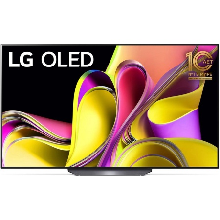 Телевизор OLED LG 55" OLED55B3RLA.ARUB черный/серебристый 4K Ultra HD 120Hz DVB-T DVB-T2 DVB-C DVB-S DVB-S2 USB WiFi Smart TV