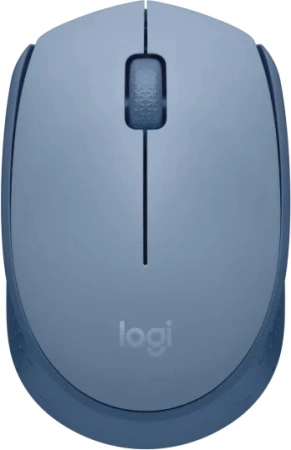 Мышь Logitech M171 голубой/серый оптическая 1000dpi беспров. USB для ноутбука 3but (910-006866)