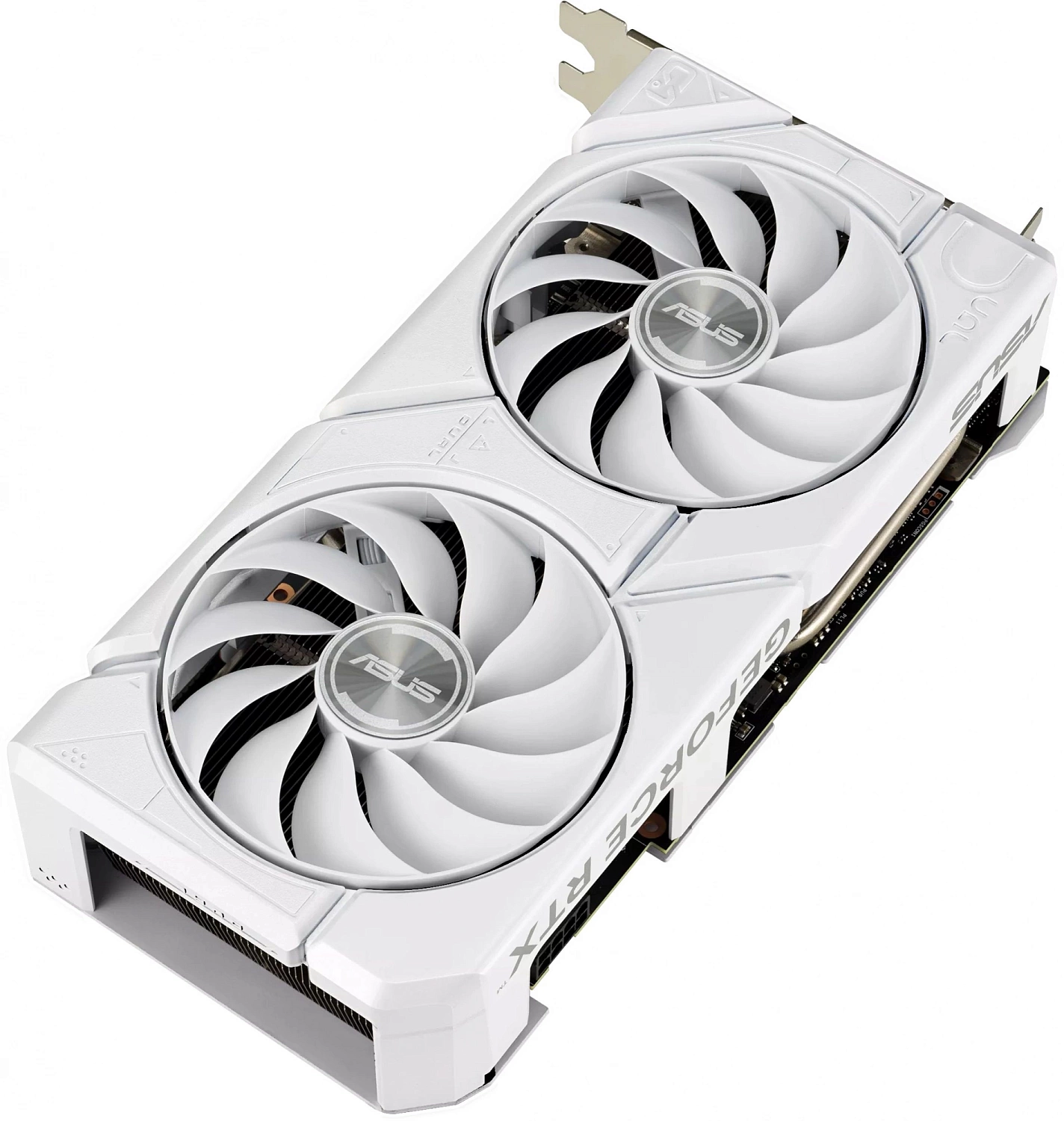 Видеокарта Asus PCI-E 4.0 DUAL-RTX4060-O8G-EVOWHITE NVIDIA GeForce RTX 4060 8Gb 128bit GDDR6 2505/17000 HDMIx1 DPx3 HDCP Ret