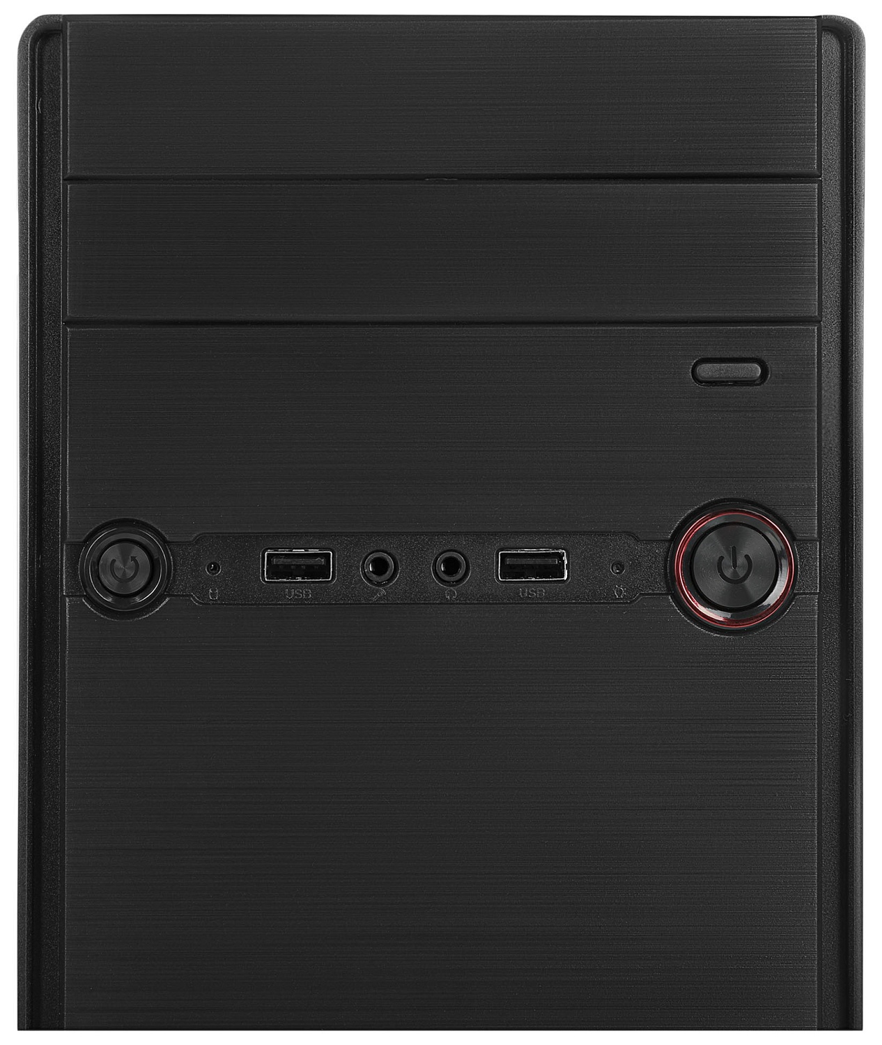 Корпус Digma DC-MATX102-U2 черный без БП mATX 1x80mm 2x120mm 2xUSB2.0 audio