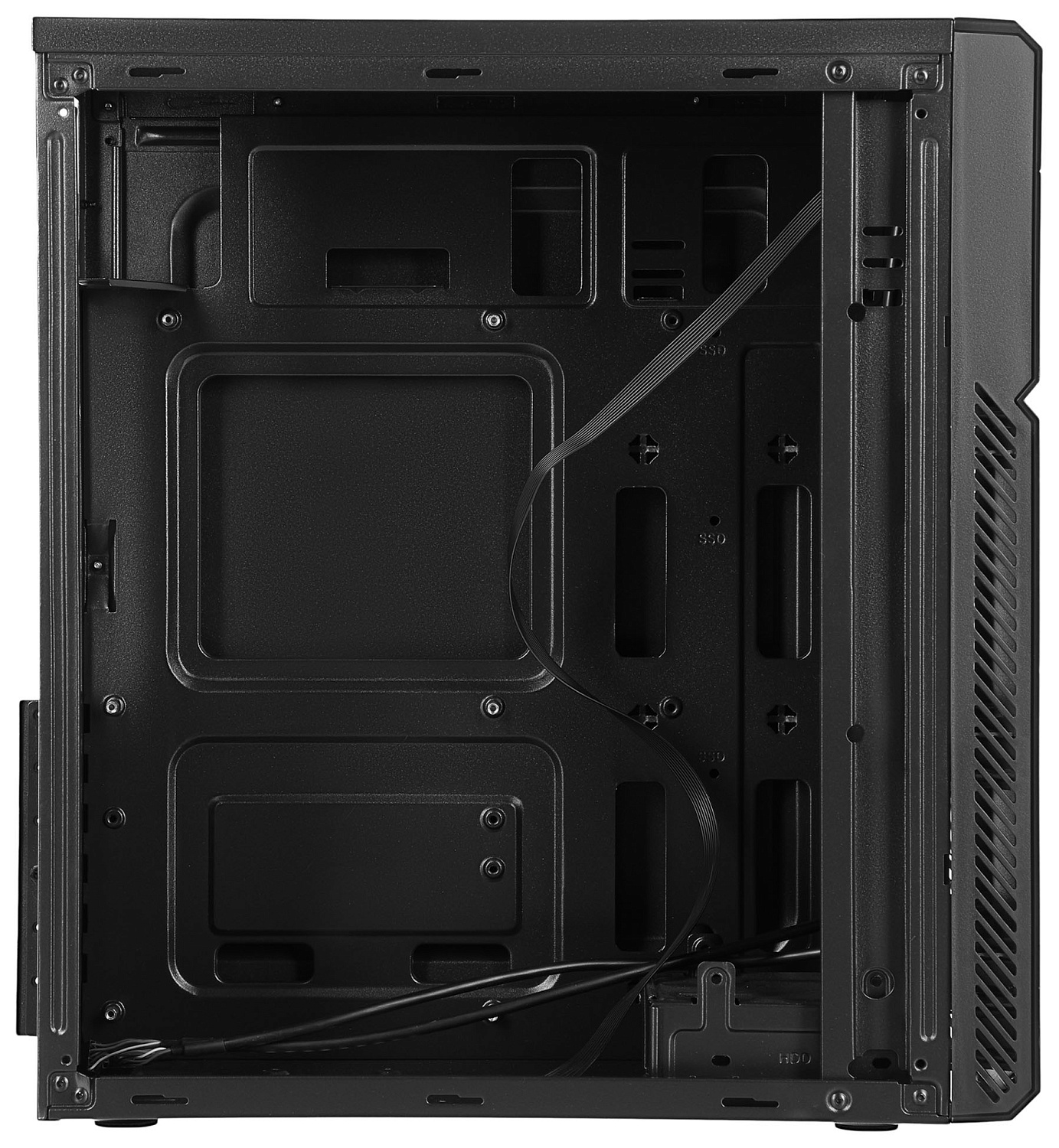 Корпус Digma DC-ATX101-U2 черный без БП ATX 1x80mm 2x120mm 2xUSB2.0 audio