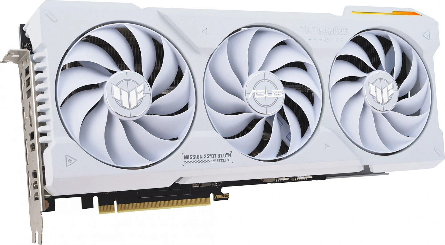 Видеокарта Asus PCI-E 4.0 TUF-RTX4070TIS-O16G-WHITE-GAMING NVIDIA GeForce RTX 4070TI Super 16Gb 192bit GDDR6X 2730/21000 HDMIx2 DPx3 HDCP Ret