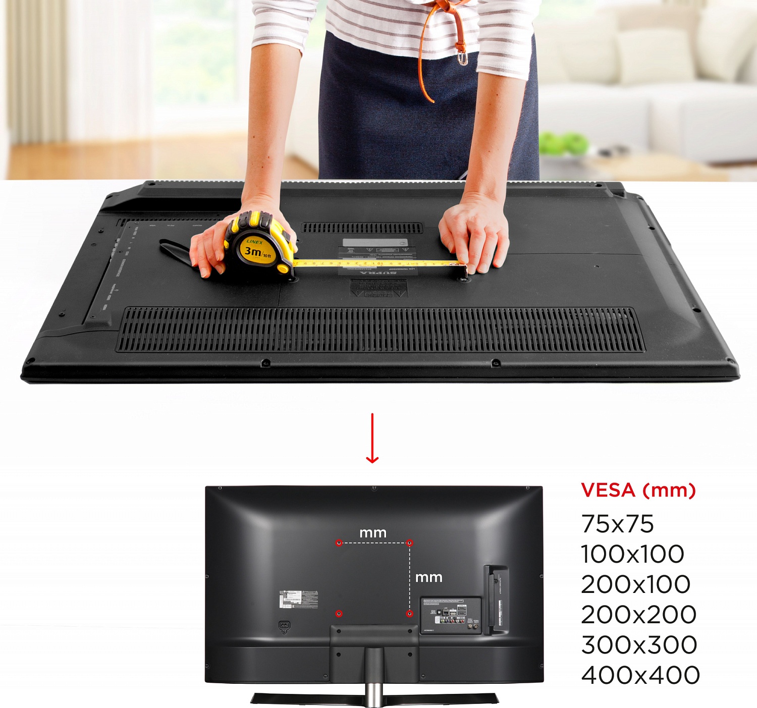 Кронштейн для телевизора Holder LCDS-5520-B черный 32"-55" макс.45кг настенный поворотно-выдвижной и наклонный