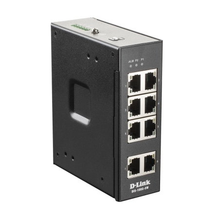 Коммутатор D-Link DIS-100G-8W/A1A, L2 Unmanaged Industrial Switch with 8 10/100/1000Base-T ports.8K Mac address, Jumbo Frame 9K, Auto-sensing, 802.3x Flow Control, Stand-alone, Auto MDI/MDI-X for each port, D-l