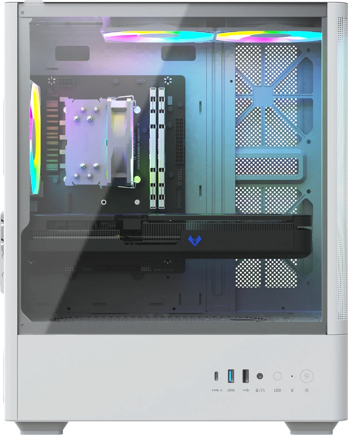 ПК Teclast G03 i5 14400F (2.5) 32Gb SSD1Tb RTX5070 12Gb Windows 11 Pro GbitEth 750W белый (G03 14400F32G1T5070WKRU)