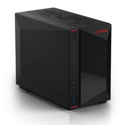 Cетевое хранилище ASUSTOR AS5402T 2-Bay NAS/Media player/Intel Celeron N5105 2.0GHz up to 2.9GHz, 4GB SO-DIMM DDR4, noHDD(HDD,SSD),/2x 2,5Gb (LAN)/3xUSB3.2,HDMI; 90IX01R1-BW3S20