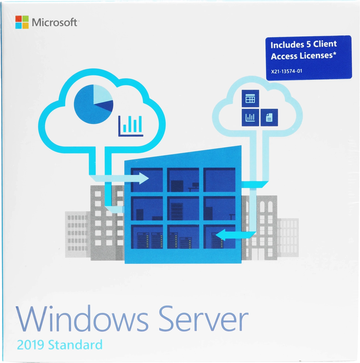 Операционная система Microsoft Windows Server 2019 Std 5 Clt 64 bit Eng BOX (P73-07680)