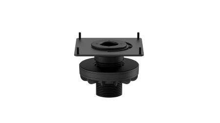 Крепление Logitech Table Mount for Tap настольное низкопрофильное шарнирное для Logitech Tap: угол наклона 14°, поворот на 180°, толщина стола 20–50 мм диаметр крепежного отверстия 51–89 мм (узел вертикального крепления, разъем типа тюльпан, документация)