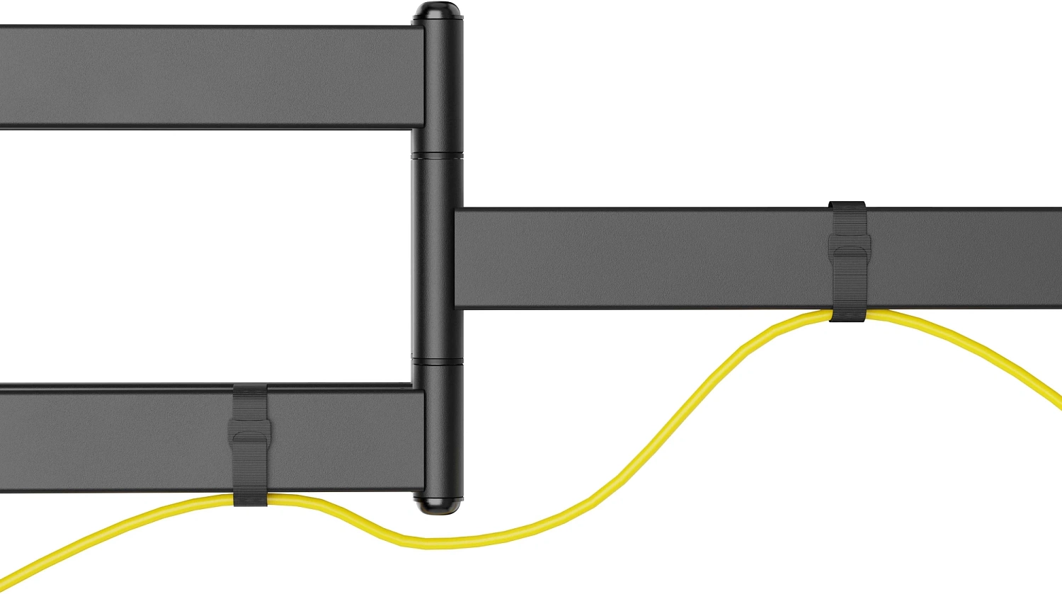 Кронштейн для телевизора Ultramounts UM968 черный 43"-105" макс.50кг настенный поворот и наклон