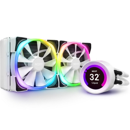 Kraken Z53 RGB - 240mm AIO Liquid Cooler with Aer RGB and RGB LED (White) (696567)