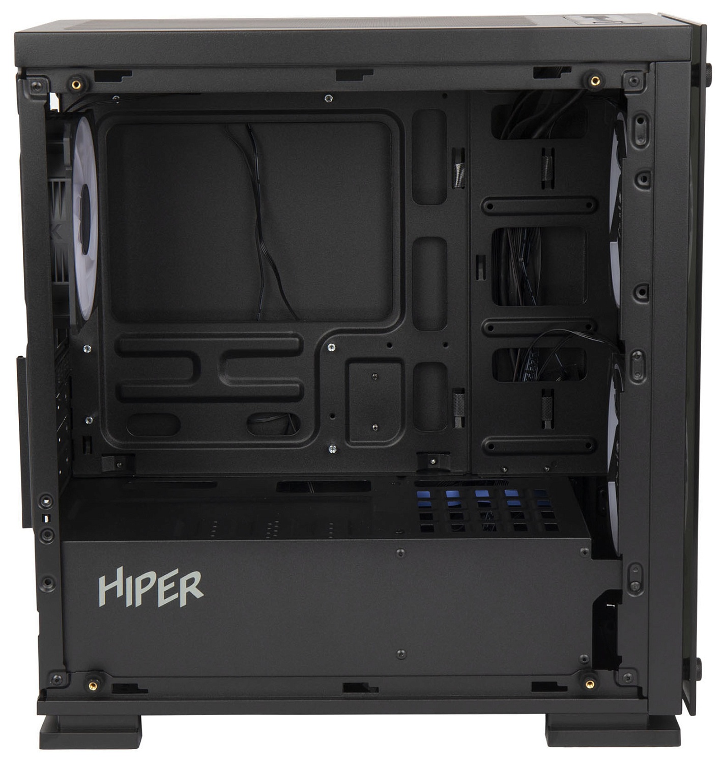 Корпус Hiper M65 черный без БП mATX 3x120mm 2xUSB2.0 1xUSB3.0 audio bott PSU