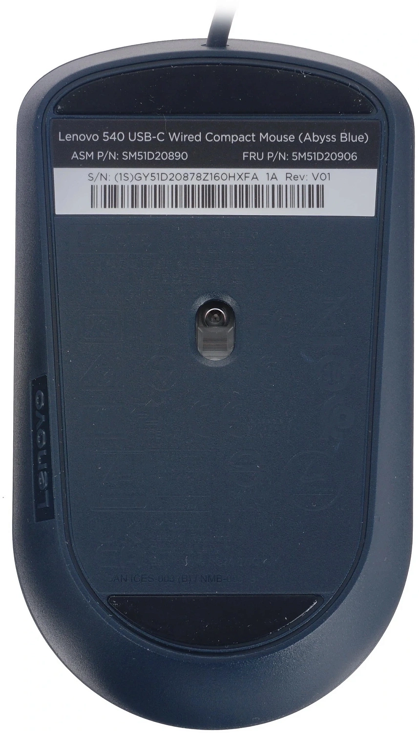 Мышь Lenovo 540 синий оптическая 2400dpi USB2.0 (GY51D20878) Мышь Lenovo 540 синий оптическая 2400dpi USB2.0 (GY51D20878)