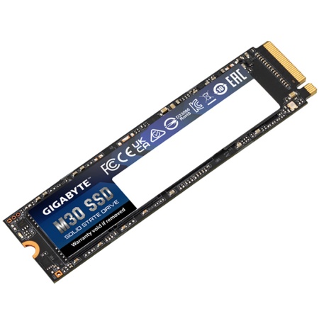 M.2 2280 512GB Gigabyte M30 Client SSD GP-GM30512G-G PCIe Gen3x4 with NVMe, 3500/2600, IOPS GP-GM30512G-G 350/302K, MTBF 2M, 3D TLC, 2048MB, 350TBW, 0,37DWPD, RTL (822828)