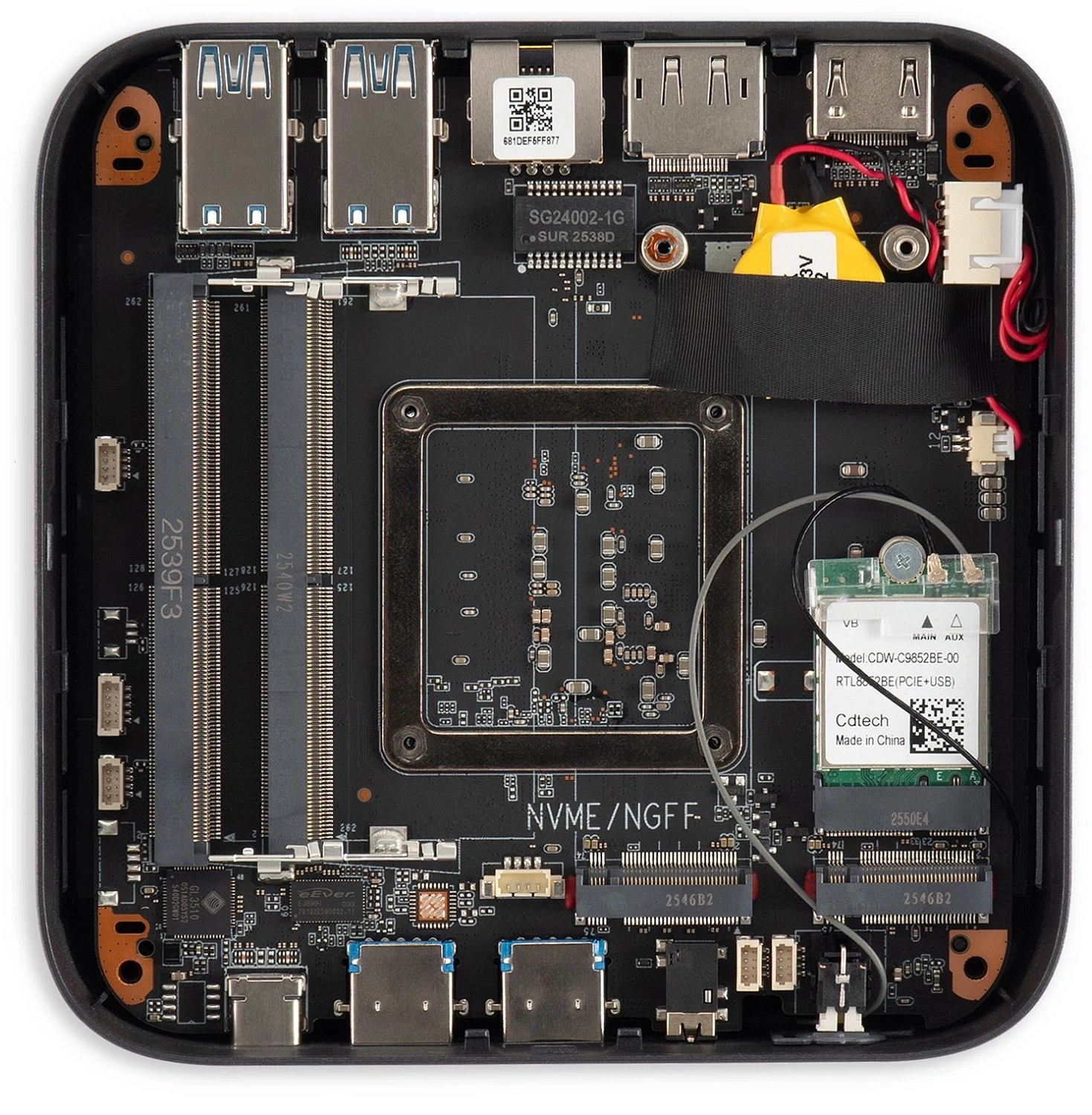 Неттоп IRU Tactio 513 i5 1235U (1.3) 8Gb SSD256Gb UHDG без ОС GbitEth WiFi BT 120W серый (RUS) (2207467)