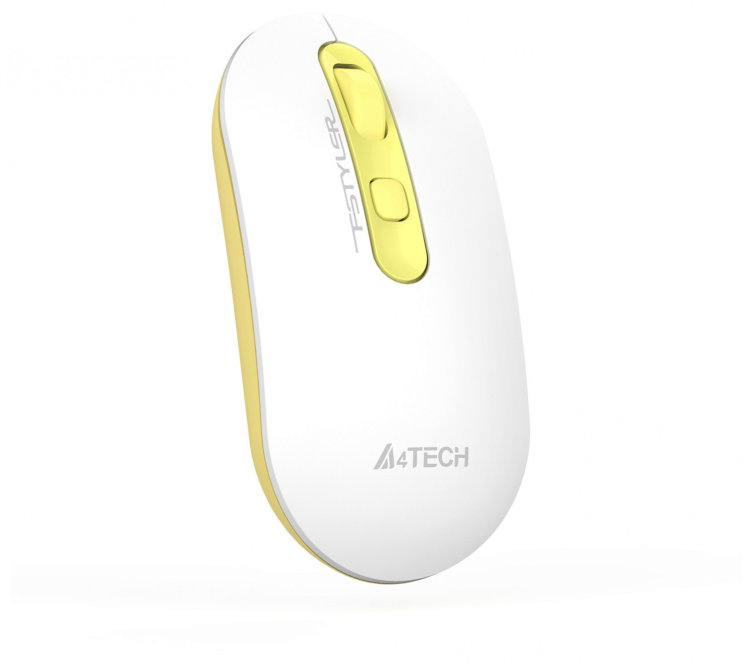 Мышь A4Tech Fstyler FG20S Daisy белый/желтый оптическая (2000dpi) silent беспроводная USB для ноутбука (4but) Мышь A4Tech Fstyler FG20S Daisy белый/желтый оптическая (2000dpi) silent беспроводная USB для ноутбука (4but)