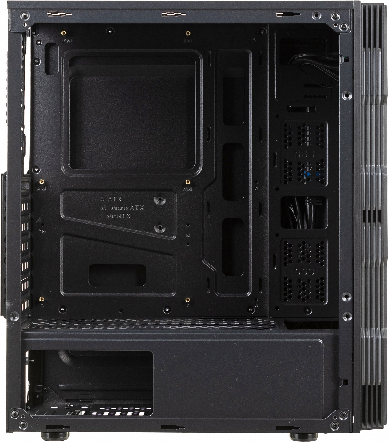 Корпус Accord K-18 черный без БП ATX 6x120mm 2xUSB2.0 1xUSB3.0 audio bott PSU