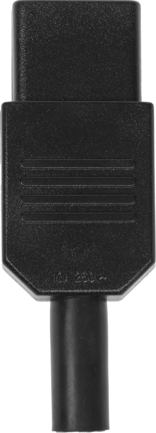 Вилка Вилка IEC 60320 C13, 10A, 250V, прямая, разборная, черная