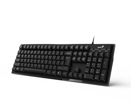 Клавиатура Genius Smart KB-102 Black USB Only Laser (High Key Design), программируемая мультимедийная с технологией SmartGenius, классическая раскладка, глубокий ход клавиш,  влагоустойчивая, клавиш 105, провод 1.5 м