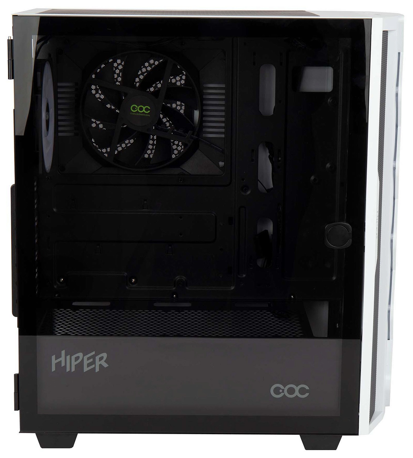 Корпус Hiper DCW белый без БП ATX 5x120mm 4x140mm 1xUSB2.0 1xUSB3.0 audio bott PSU