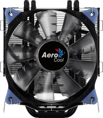 Устройство охлаждения(кулер) Aerocool Verkho 5 DARK Soc-AM5/AM4/1151/1200/2066/2011/1700 4-pin 15-27dB Al+Cu 150W 741gr Ret (VERKHO 5 DARK PWM)