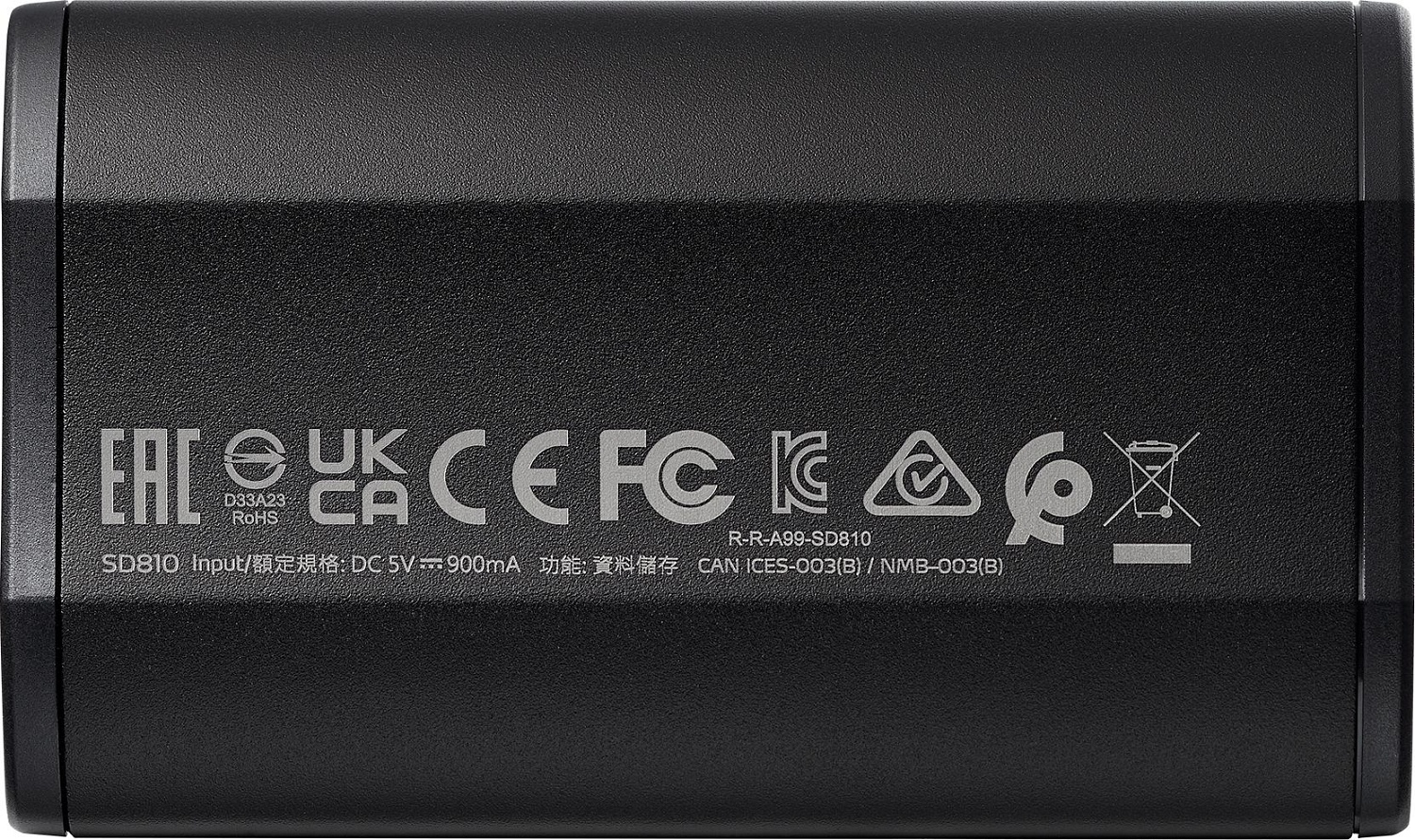 Накопитель SSD A-Data USB-C 2TB SD810-2000G-CBK SD810 1.8" черный