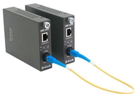 Медиаконвертер D-Link WDM Media Converter 100Base-TX to 100Base-FX, SC, Single-mode, Tx: 1550nm, Rx: 1310nm, 20KM