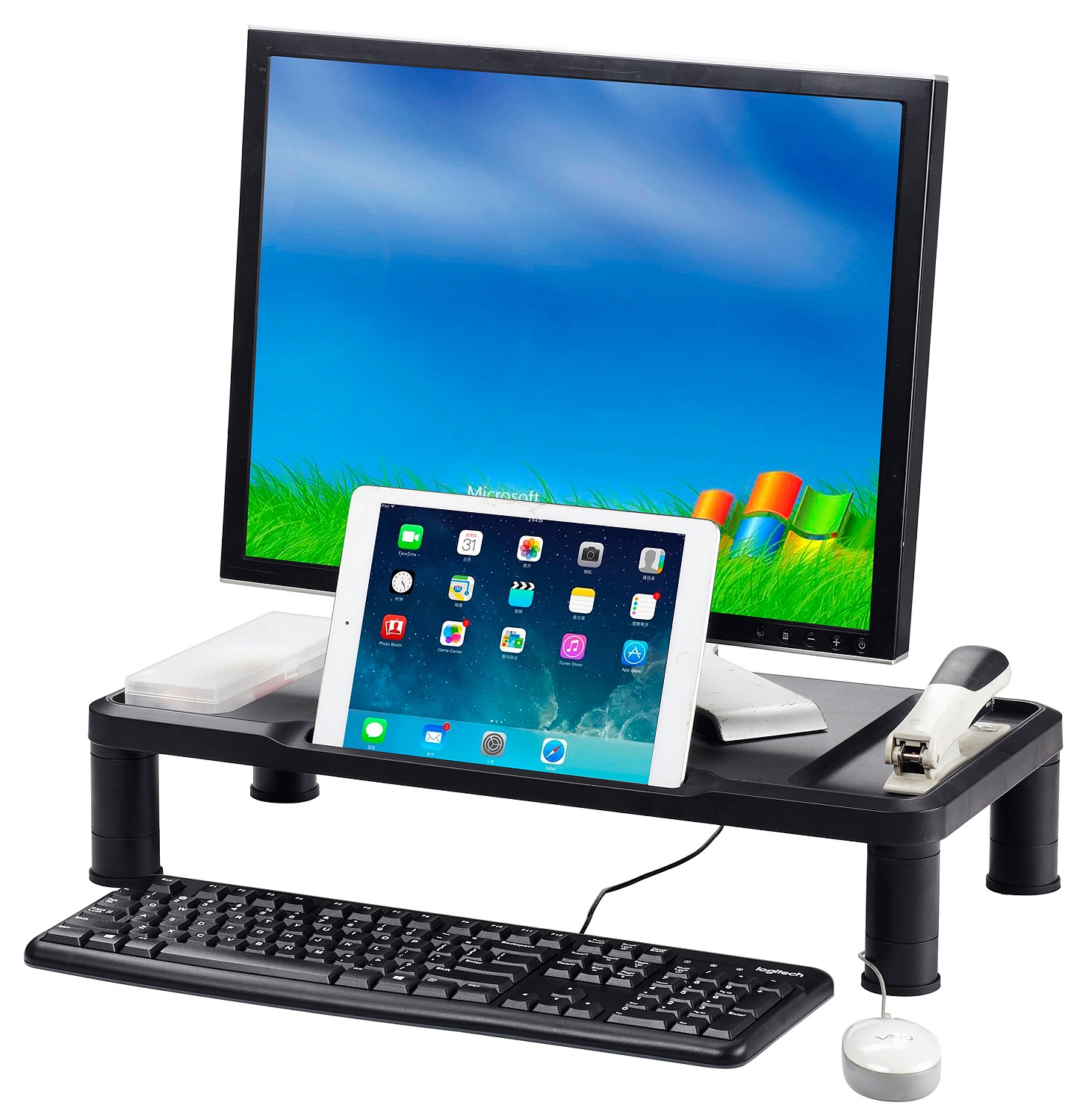 Подставка под монитор Бюрократ Support черный Подставка под монитор Бюрократ Support черный