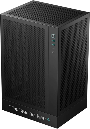 Корпус Deepcool CH170 DIGITAL черный без БП mATX 1x120mm 1xUSB2.0 1xUSB3.0 audio bott PSU