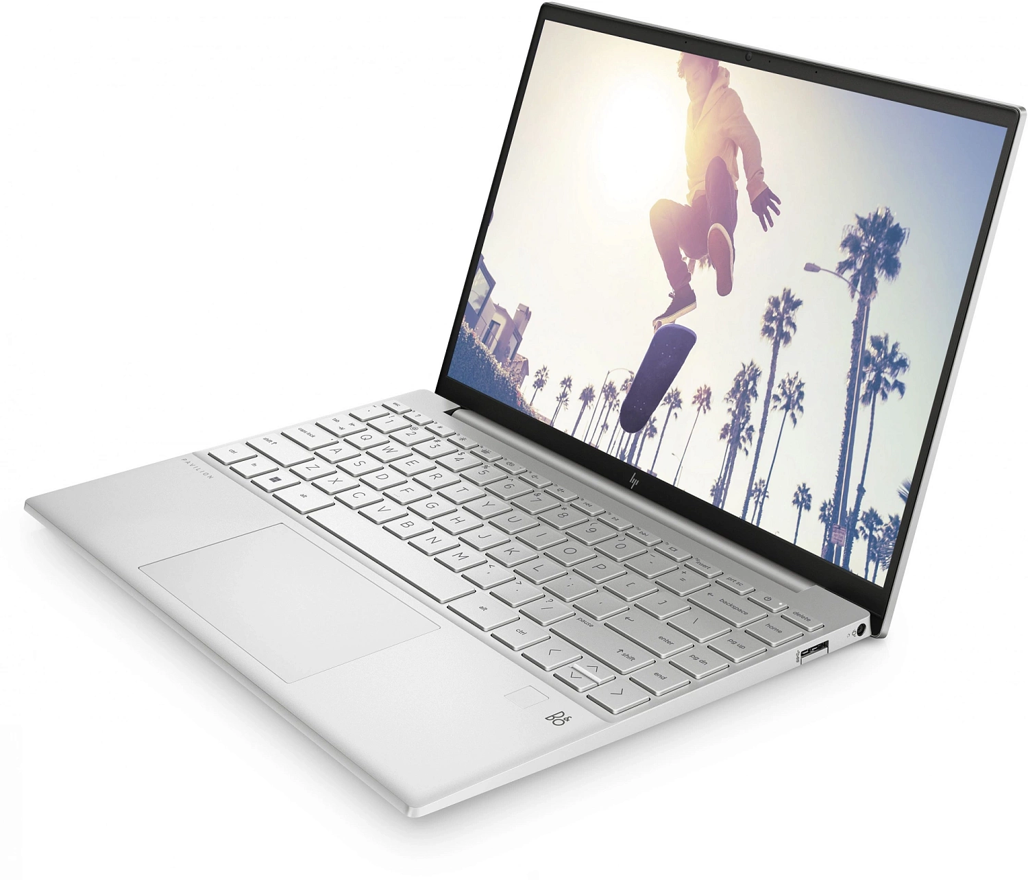 Ноутбук HP Pavilion Aero 13-be2018ci Ryzen 5 7535U 16Gb SSD512Gb AMD Radeon Graphics 13.3" IPS WQXGA (2560x1600) FreeDOS silver WiFi BT Cam (A74L4EA)