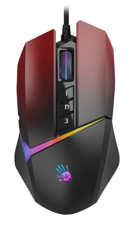 Мышь A4Tech Bloody W60 Max красный оптическая (10000dpi) USB (10but)